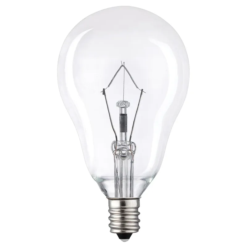 40 W A15 Decorative Incandescent Bulb E12 (candelabra) Warm White 2 Pk
