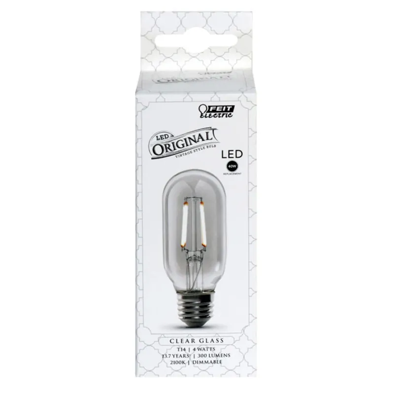 T14 E26 (medium) Led Bulb Soft White 40 Watt Equivalence 1 Pk