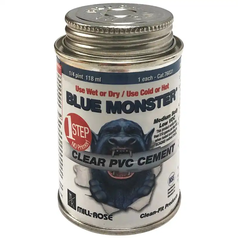 Clear Cement For Pvc 4 Oz