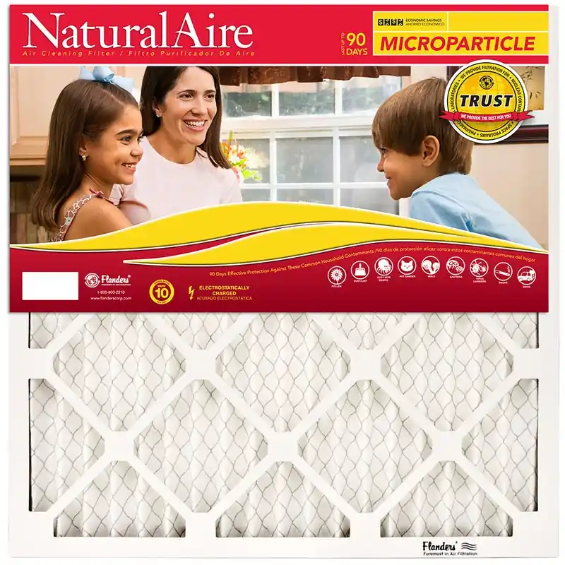 20 In. W X 20 In. H X 1 In. Synthetic 10 Merv Pleated Microparticle Air Filter 1 Pk