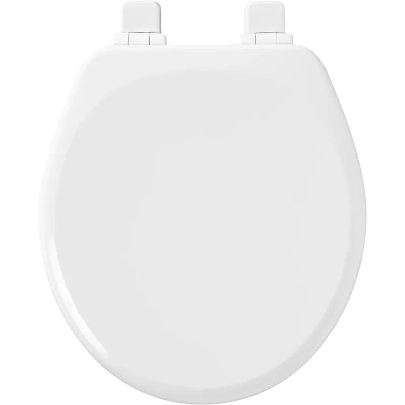 Toilet Seat, Round, Slow-closing, White