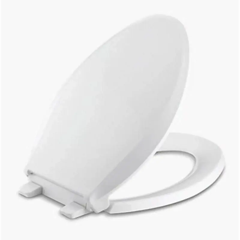 Cachet Readylatch Quiet-close Elongated White Plastic Toilet Seat