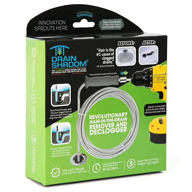 3.5 Ft. L Drain Snake With 0.3 In. Cable Diameter For Effective Clog Removal