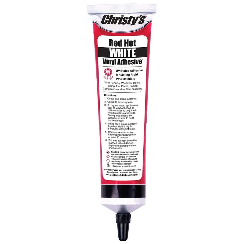 Red Hot White Pvc/vinyl Adhesive & Sealant – 5.25 oz