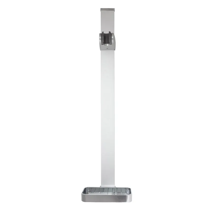 24 In. Chrome Sliding Flat Rail Shower Bracket With Soap Dish Af222c