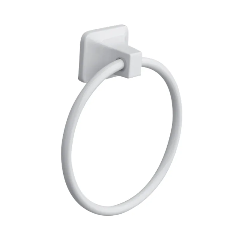Satin White Towel Ring Die Cast Zinc - Model 297-050607ob