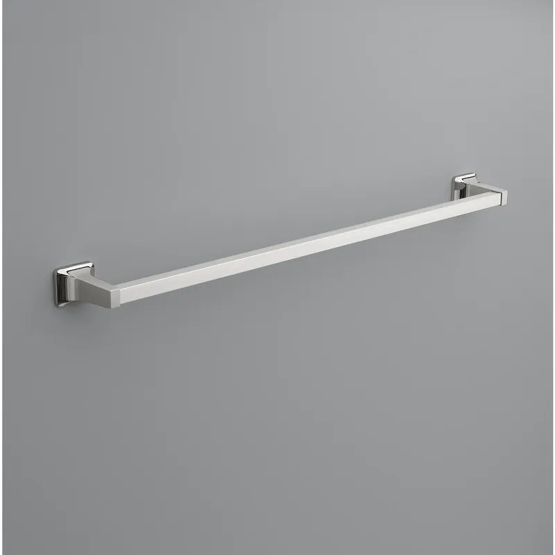 Chrome Towel Bar 30 In. L Die Cast Zinc With Concealed Screw Mounting