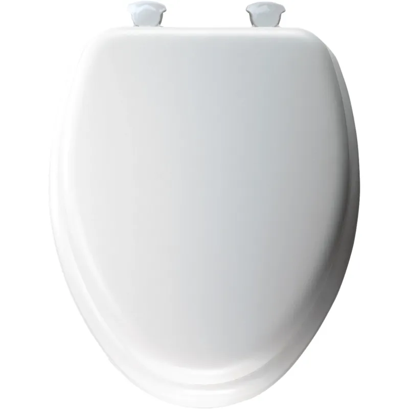 Cushioned Toilet Seat, Elongated, Easy-clean & Change Hinge, Sta-tite Fasteners, White