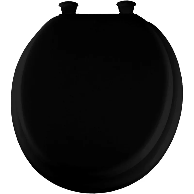 Round Closed Front Premium Soft Black Toilet Seat 15ec 047