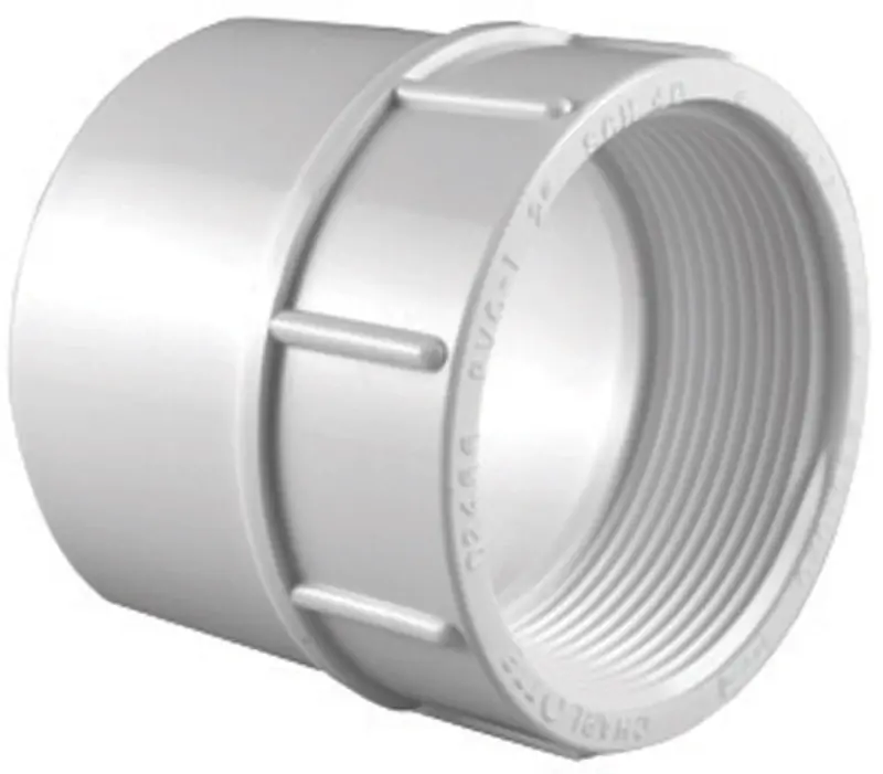 Schedule 40 4 In. Slip X 4 In. D Fpt Pvc Adapter 1 Pk