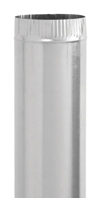 Galvanized Furnace Pipe, 24 Gauge, 5 X 24 In.
