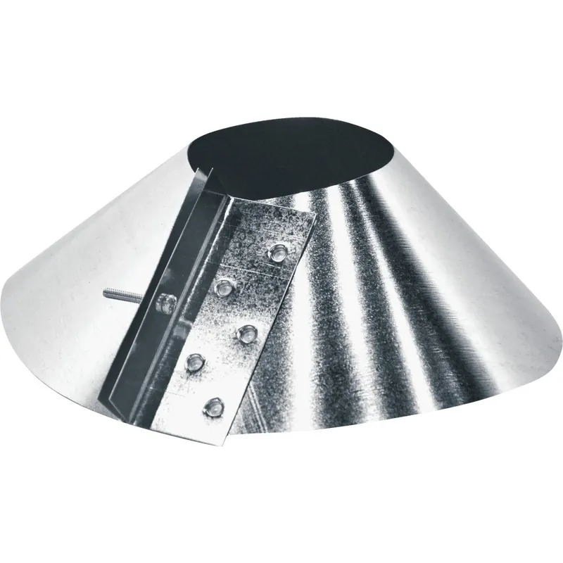 Storm Collar, Galvanized, 4 In.