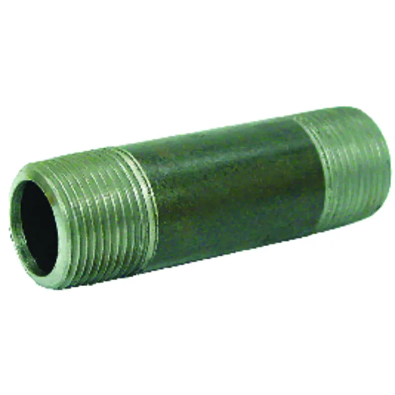 1-1/2 In. Mpt Black Steel Pipe Nipple, 10 In. Length, Schedule 40