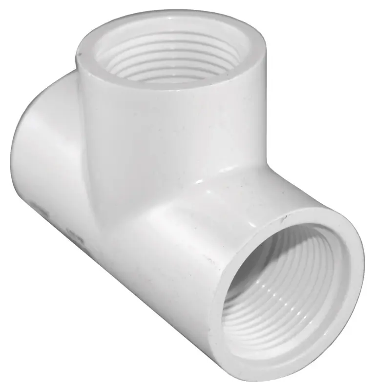 Schedule 40 3/4 In. Fpt X 3/4 In. D Fpt Pvc Threaded Tee 1 Pk
