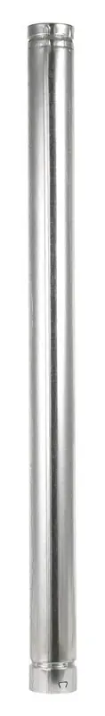 3 In. Diameter X 48 In. Length Aluminum Round Gas Vent Pipe