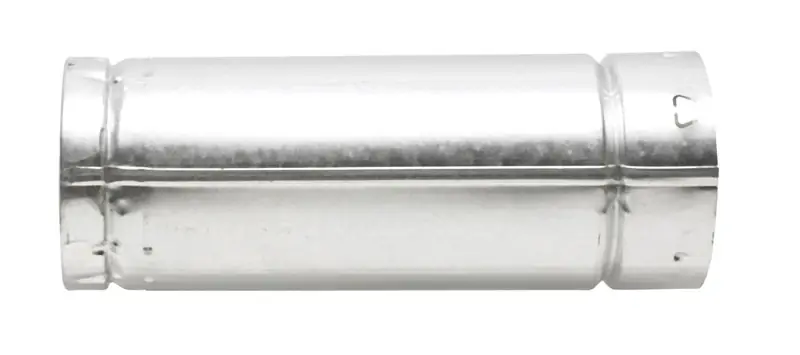 4 In. D X 12 In. L Aluminum Round Gas Vent Pipe