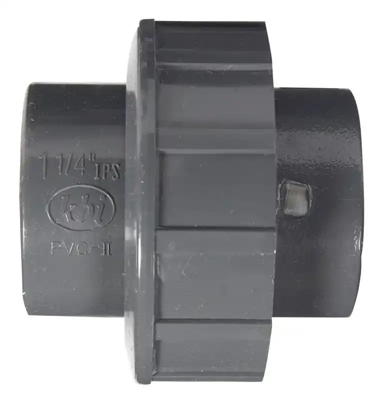 Schedule 80 1-1/4 In. Slip X 1-1/4 In. D Slip Pvc Union 1 Pk