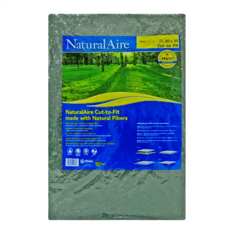 20 In. W X 30 In. H X 1 In. Natural Fiber 1 Merv Air Filter 1 Pk