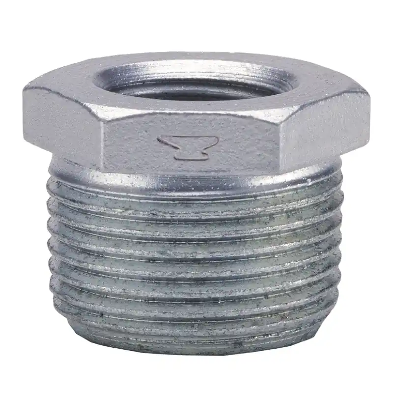 Galvanized Pipe Hex Bushing, 2 X 1-1/2 In.