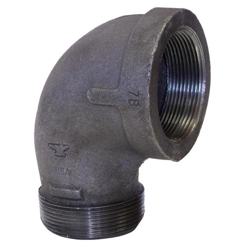90-degree Galvanized Pipe Street Elbow, 1-1/4 In.