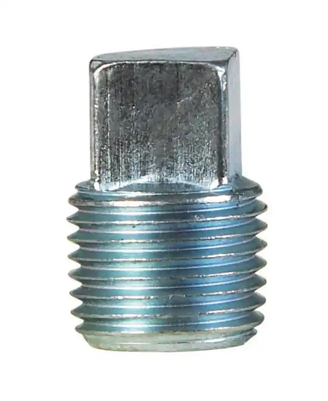 3/8 In. Mpt Galvanized Square Head Plug For Low Pressure Applications