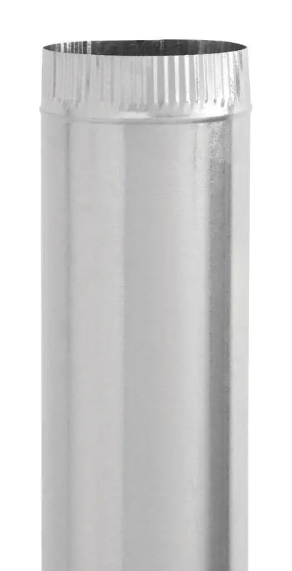 3 In. D X 24 In. L Galvanized Steel Furnace Pipe