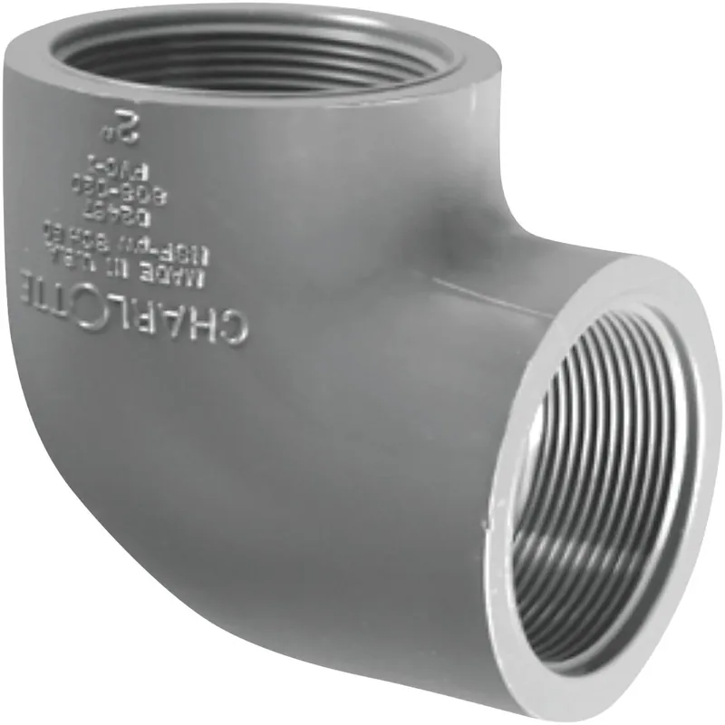 Schedule 80 1-1/2 In. Fpt X 1-1/2 In. D Fpt Pvc 90 Degree Elbow 1 Pk