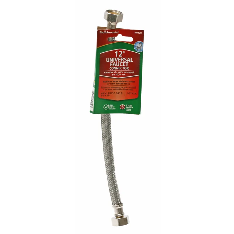 B4f12u 12 In. Stainless Steel Faucet Connector - Universal Fit