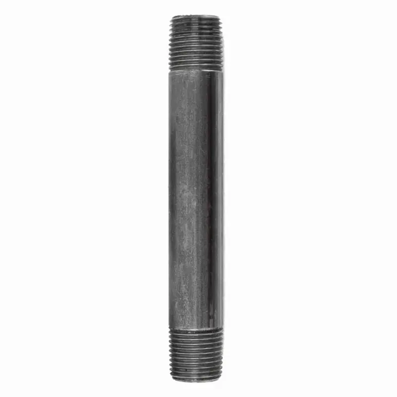 3/8 In. Mip Black Steel Nipple 5-1/2 In. Length