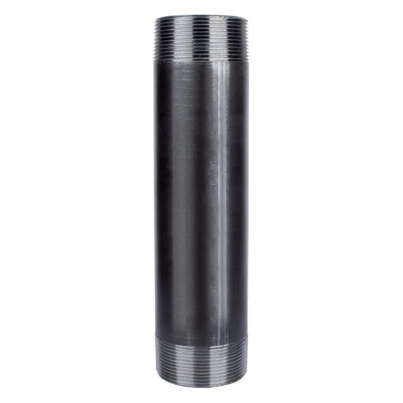 2 In. X 8 In. Black Pipe Nipple