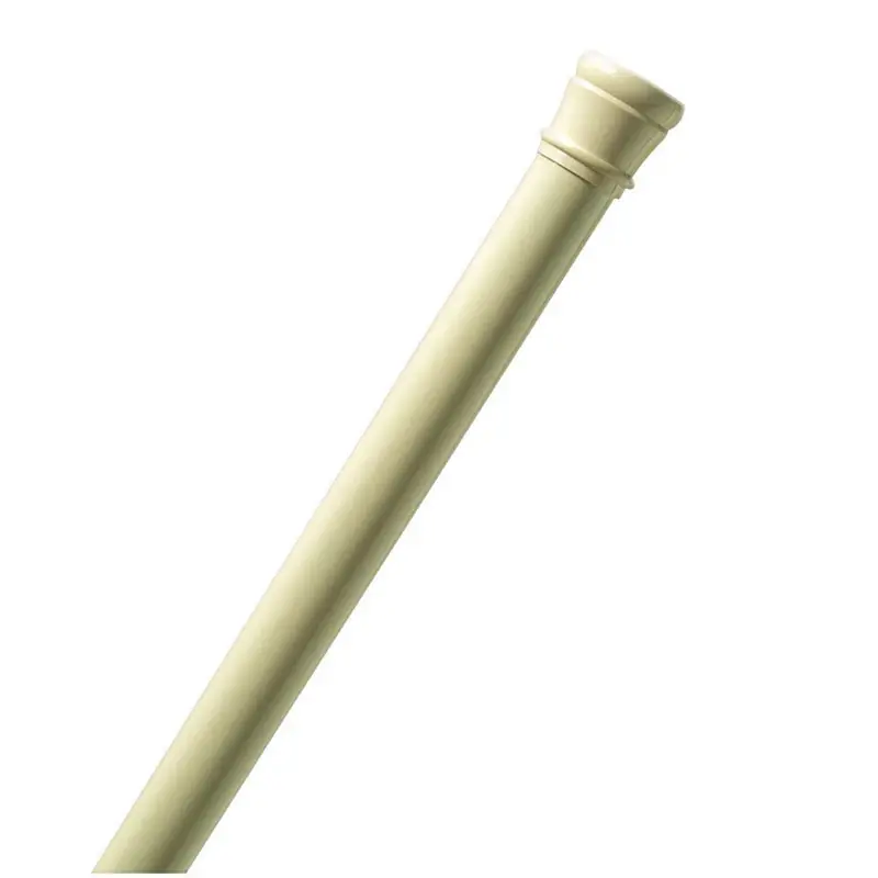 Shower Tension Rod, Adjustable, Almond, 42 To 72-in.