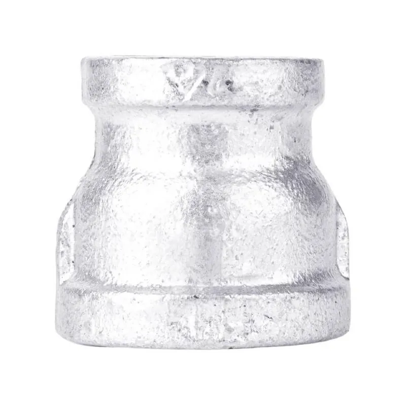 Galvanized Malleable Iron Reducing Coupling 2" H X 1.25" W
