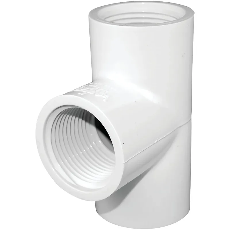 Schedule 40 1 In. Fpt X 1 In. D Fpt Pvc Threaded Tee 1 Pk