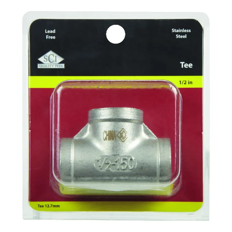 1/2 In. Fpt Stainless Steel Tee - Durable And Lead-free