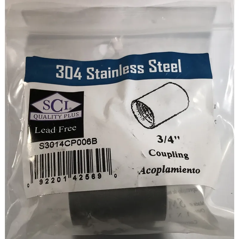 3/4 In. Fpt X 3/4 In. D Fpt Lead-free Stainless Steel Coupling