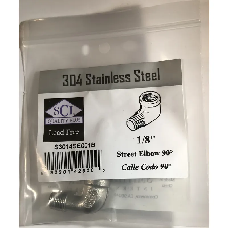 1/8 In. Fpt X 1/8 In. Fpt Stainless Steel Street Elbow