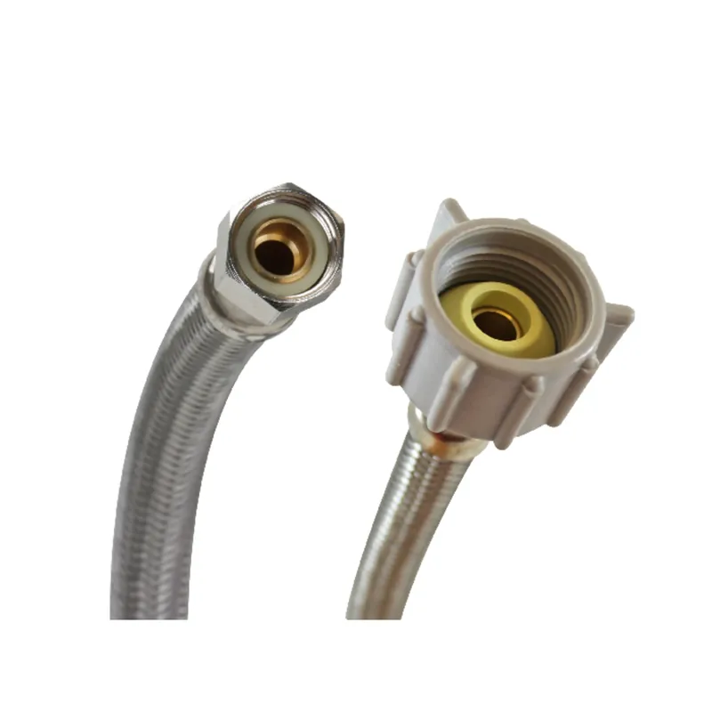 3/8 In. Compression X 7/8 In. D Ballcock 6 In. Braided Stainless Steel Supply Line