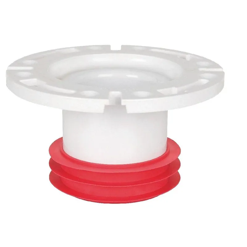 4 In. Schedule 40 Dwv Push-tite Pvc Closet Flange With Stainless Steel Ring