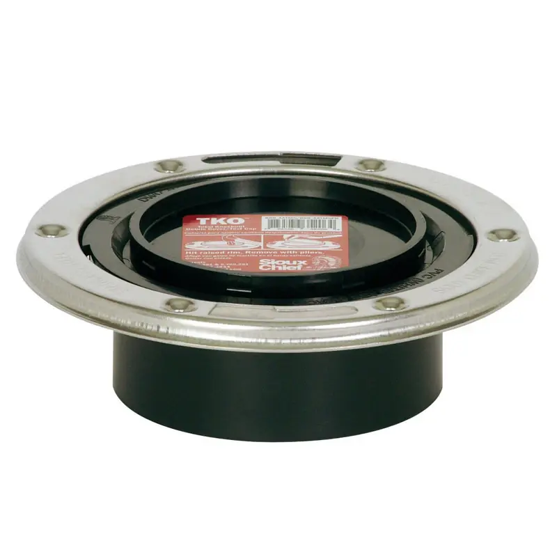 Tko Abs Closet Flange 4 Inch Spigot With Stainless Steel Ring