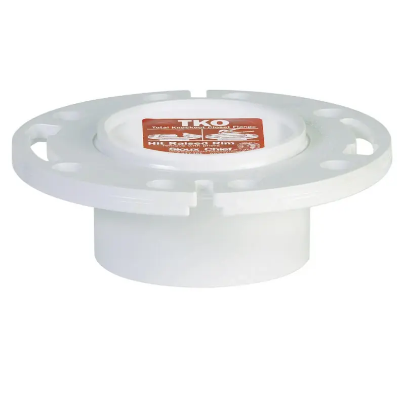 Pvc Pipe Closet Flange, Total Knockout, 3 X 4 In.