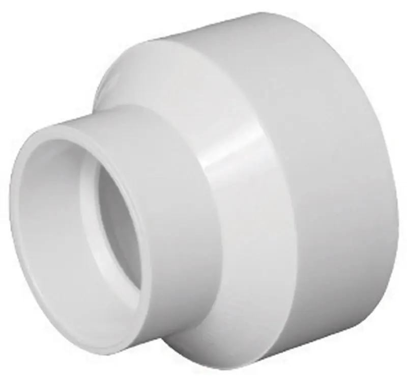 Schedule 40 2 In. Hub X 3 In. D Hub Pvc Reducing Coupling 1 Pk