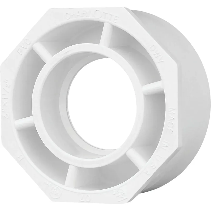 Schedule 40 3 In. Spigot X 1-1/2 In. D Hub Pvc Flush Bushing 1 Pk