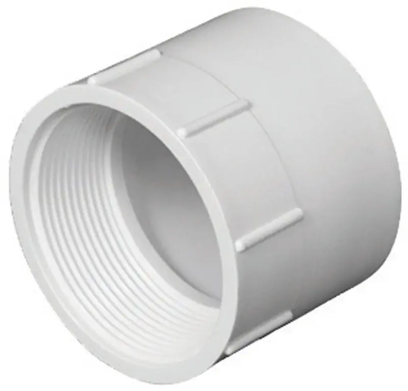 Schedule 40 2 In. Hub X 2 In. D Fpt Pvc Pipe Adapter 1 Pk