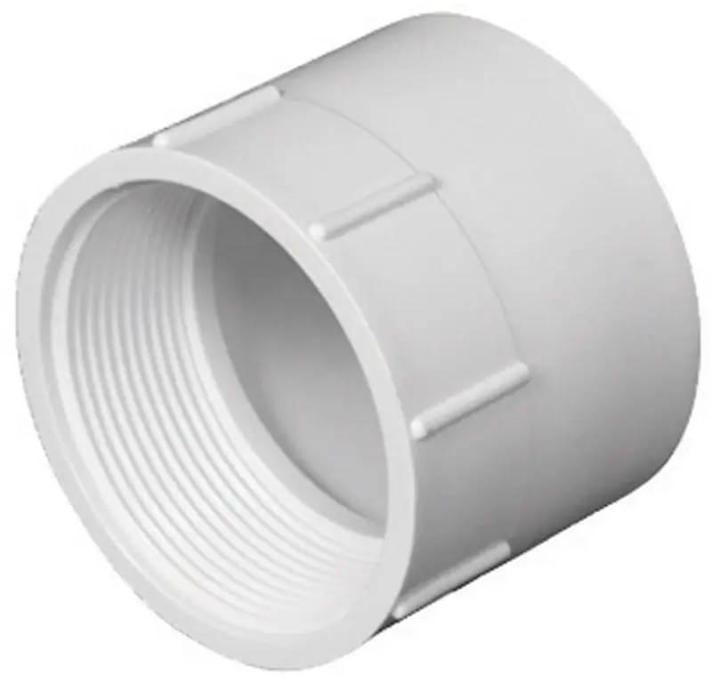 Schedule 40 3 In. Hub X 3 In. D Fpt Pvc Pipe Adapter 1 Pk