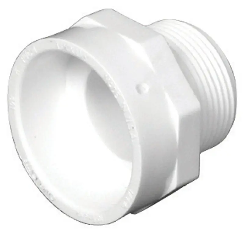 Schedule 40 3 In. Hub X 3 In. D Pvc Pipe Adapter 1 Pk