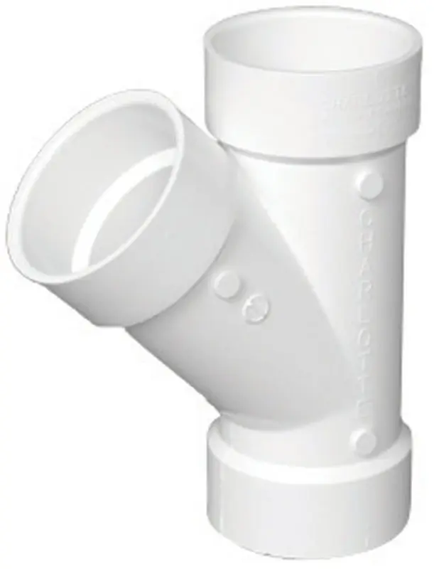 Schedule 40 1-1/2 In. Hub X 1-1/2 In. D Hub Pvc Wye 1 Pk