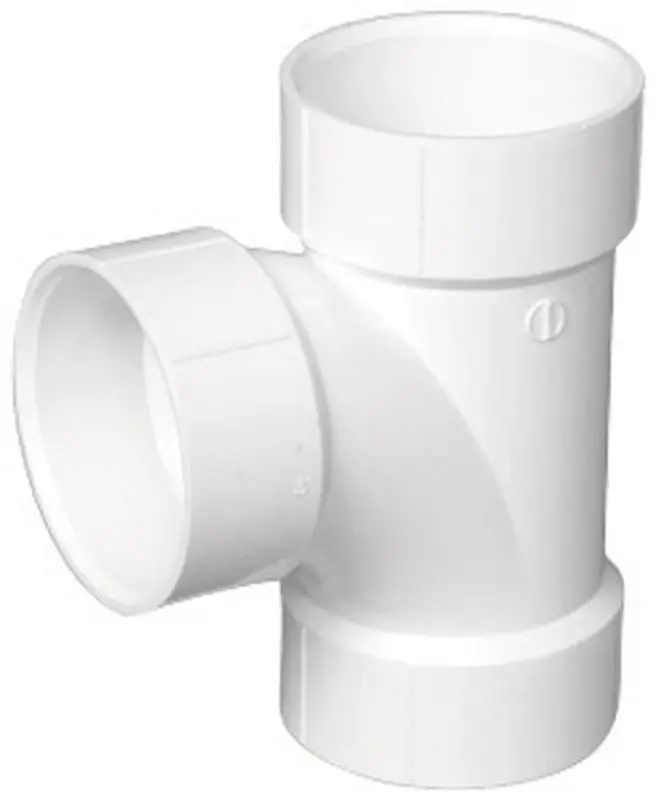 Schedule 40 1-1/2 In. Hub X 1-1/2 In. D Hub Pvc Sanitary Tee 1 Pk