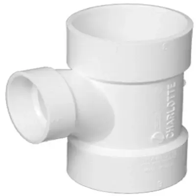 Schedule 40 2 In. Hub X 2 In. D Hub Pvc Sanitary Tee 1 Pk