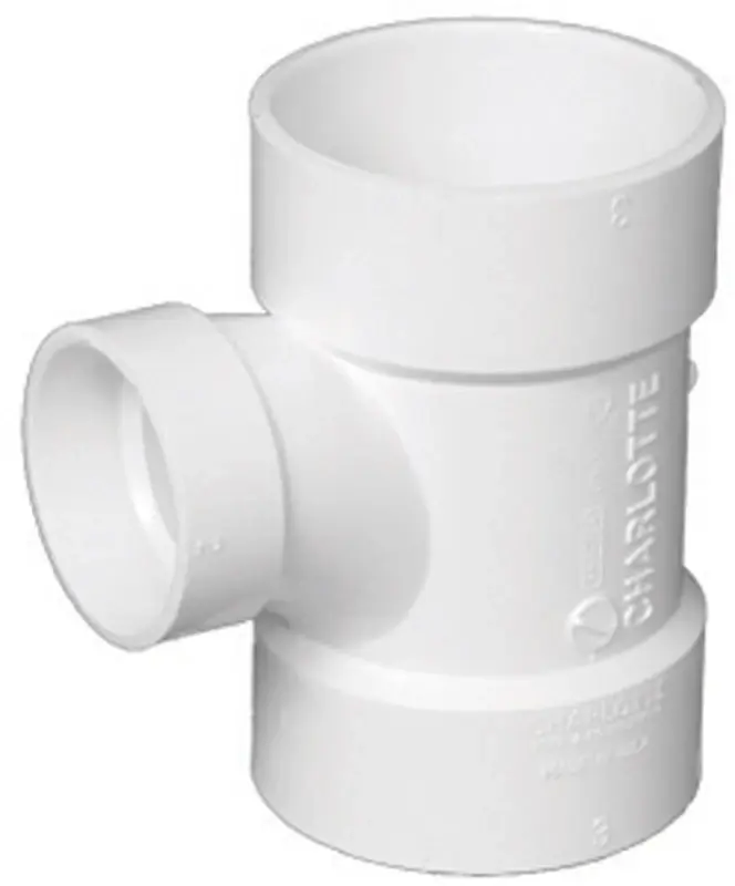 Schedule 40 3 In. Hub X 3 In. D Hub Pvc Sanitary Tee 1 Pk