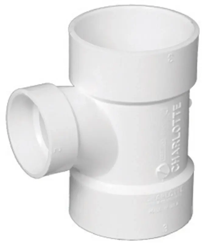 Schedule 40 3 In. Hub X 3 In. D Hub Pvc Sanitary Tee 1 Pk